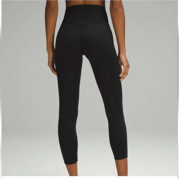 Lululemon Wunder Under Smooth Cover High-Rise Legging in Black 25” Sz 10 EUC - Picture 2 of 5